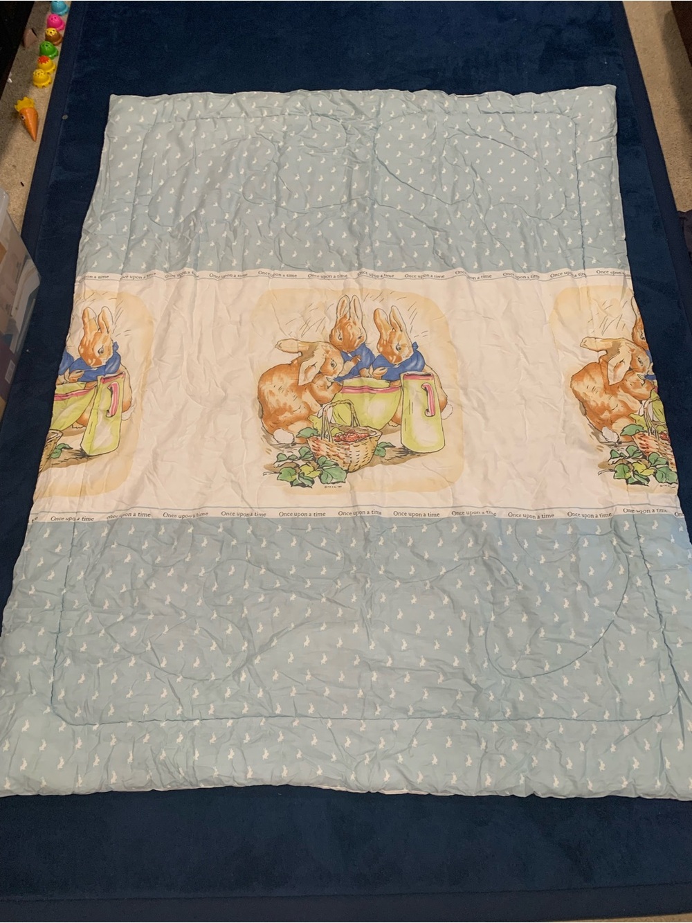 Vintage Beatrix Potter Size Twin Comforter and 4 pillowcases
